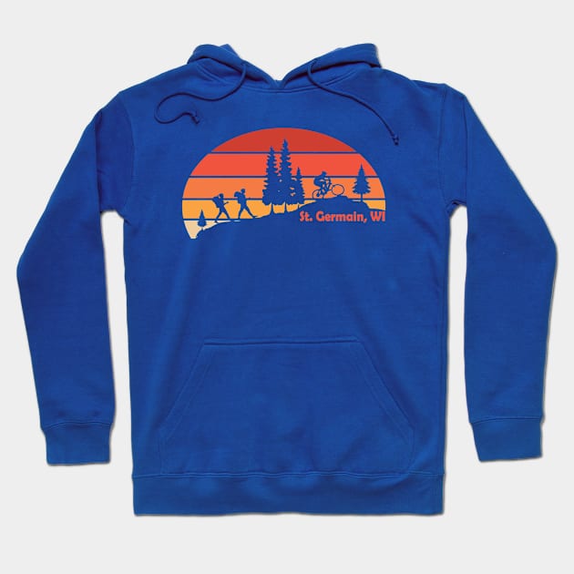 Bike and Hike St Germain Hoodie by upnorthdesigns